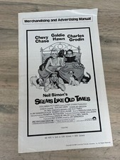 SEEMS LIKE OLD TIMES 1980 neil simon ORIGINAL PRESS BOOK CAMPAIGN BROCHURE