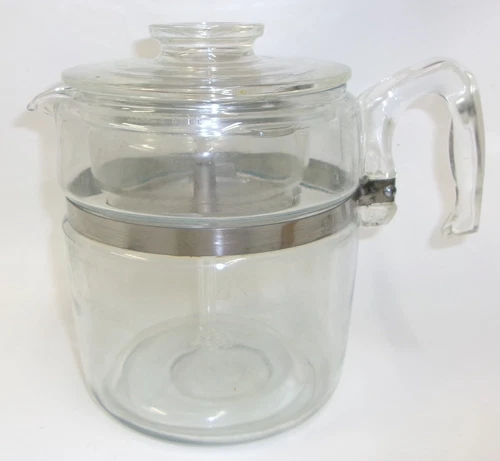 Vintage Pyrex Flameware 9 Cup Model 7759 B Percolator Complete Original 1960s