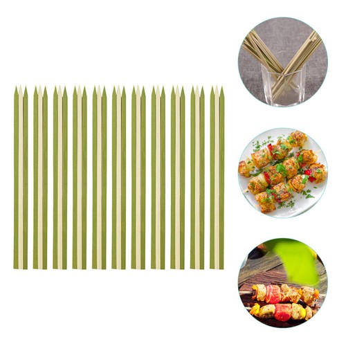 Pique Brochette Bois Lot De 100 Brochettes En Bambou - 20cm - Pour Barbecue, Cocktails... Pic Brochette Bois