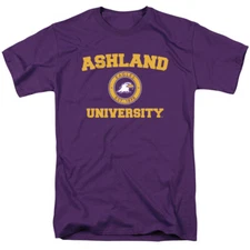 Ashland University Adult T-Shirt Circle Logo, Purple, S-4XL