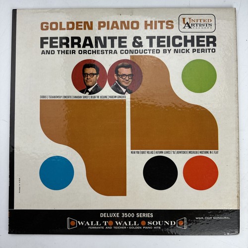 Ferrante & Teicher Golden Piano Hits LP Record Album Vinyl Deluxe 3500