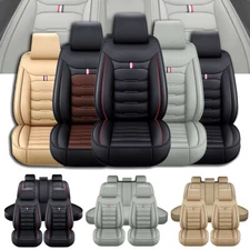 For Chevrolet Blazer Leather Car Seat Cover 5-Seat Front Rear Full Set Protector