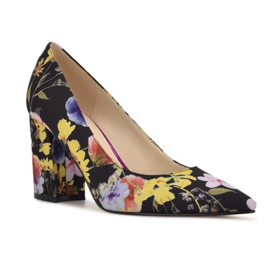 Nine West NWOB! Cara Floral Black Dress Pumps Size 11M