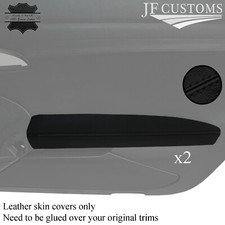 Schwarz Stich 2X Haustür-karte Armlehnen Abdeckung für Porsche Boxster 981 12-16