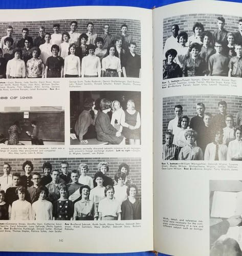 1963 Ellwoodian Ellwood City PA Lincoln High School Yearbook - Picture 8 of 10