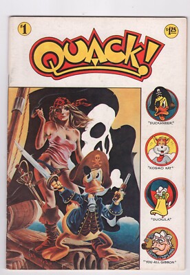 Quack! #1- Early Dave Stevens art, Frank Brunner Duck Story 1976