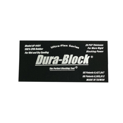 Dura-Block 2-3/4'' X 5-3/8'' Ultra-Flex PSA Block AF4431 - 100% EVA Rubber