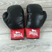 Guantoni da boxe Lonsdale London Junior nero rosso 6,8 oz