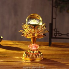 7.87in Lotus Buddhist Lamp LED Colorful Buddha Lamp Household Decoration