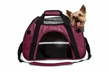 FurHaven All Season Pet Tote SMALL Dog Carrier with Weather Guard - Raspberry