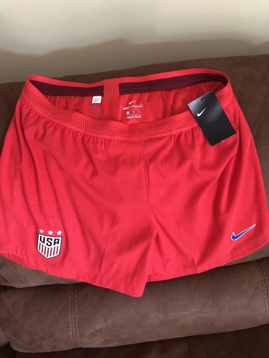 NIKE VAPORKNIT USA NATIONAL TEAM SOCCER SHORTS RED NWT SIZE XL