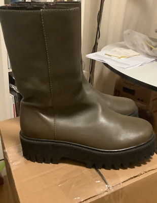 DOROTHEE SCHUMACHER stiefel leder 39 neuwert Stiefel Reißverschluss Plateau