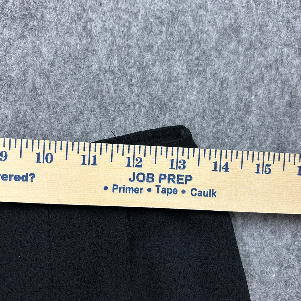 Pantalones de pierna acampanada con volantes Joseph Ribkoff de Ribkoff Trends para mujer talla 26 en gasa negra Foto 4 de 4