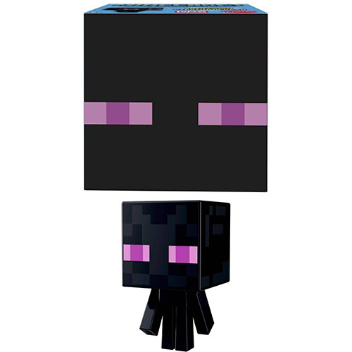 Mattel Minecraft Mob Head Boxed Mini Figures ENDERMAN (1 inch