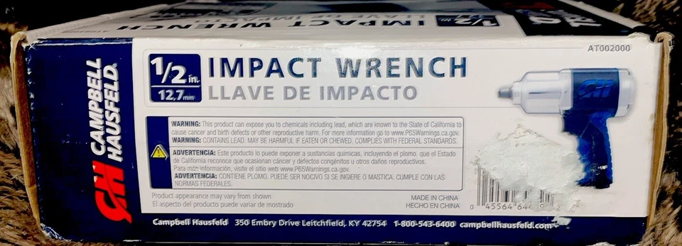 Llave de impacto para compresor de aire Campbell Hausfeld 1/2" 550 ft lb Foto 4 de 4