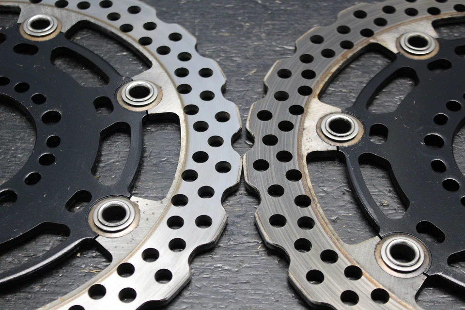 09-11 DISCOS ROTORES FRENO DELANTERO IZQUIERDO DERECHO KAWASAKI NINJA 650R EX650 650 2009 10 Foto 4 de 4