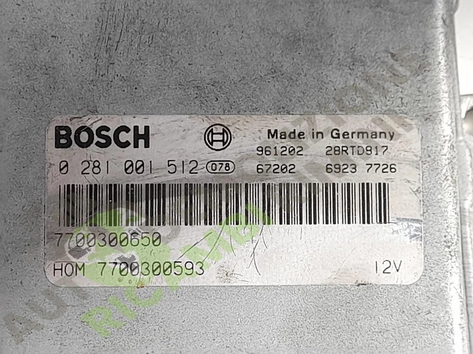 S9U740 CENTRALINA INIEZIONE RENAULT MASTER «I» (1990) 2.5 DT Van, 2 p. dal 19... - Immagine 2 di 3