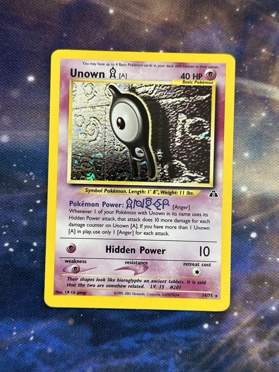 Unown 14/75 Holo Neo Revelations - NM