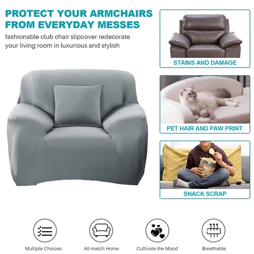 Stretch Sofabezug Schonbezug Massiv Sofabezüge Couch Möbel Schoner 160g - Bild 52 von 54