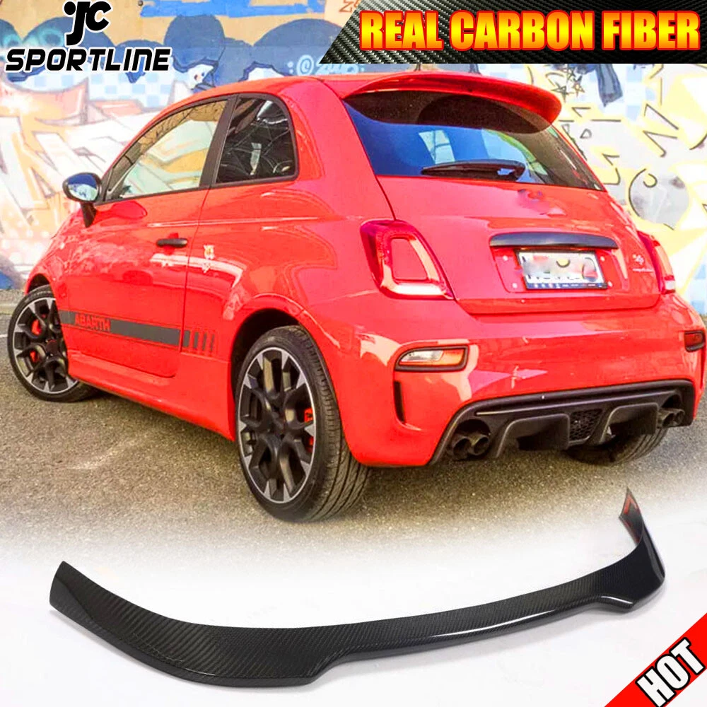 Fits FIAT 500 Abarth 595 2010 2020 REAL CARBON Rear Roof Trunk