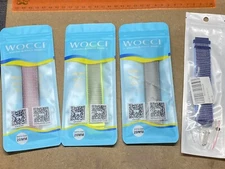 WOCCI Nylon strap 20mm Watchband for Men Women Quick Release 4pk Multiple Color