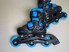 Hot Tuna Piranha Kids Inline Skates UK C10-C13 EU 28-31 Blue Adjustable