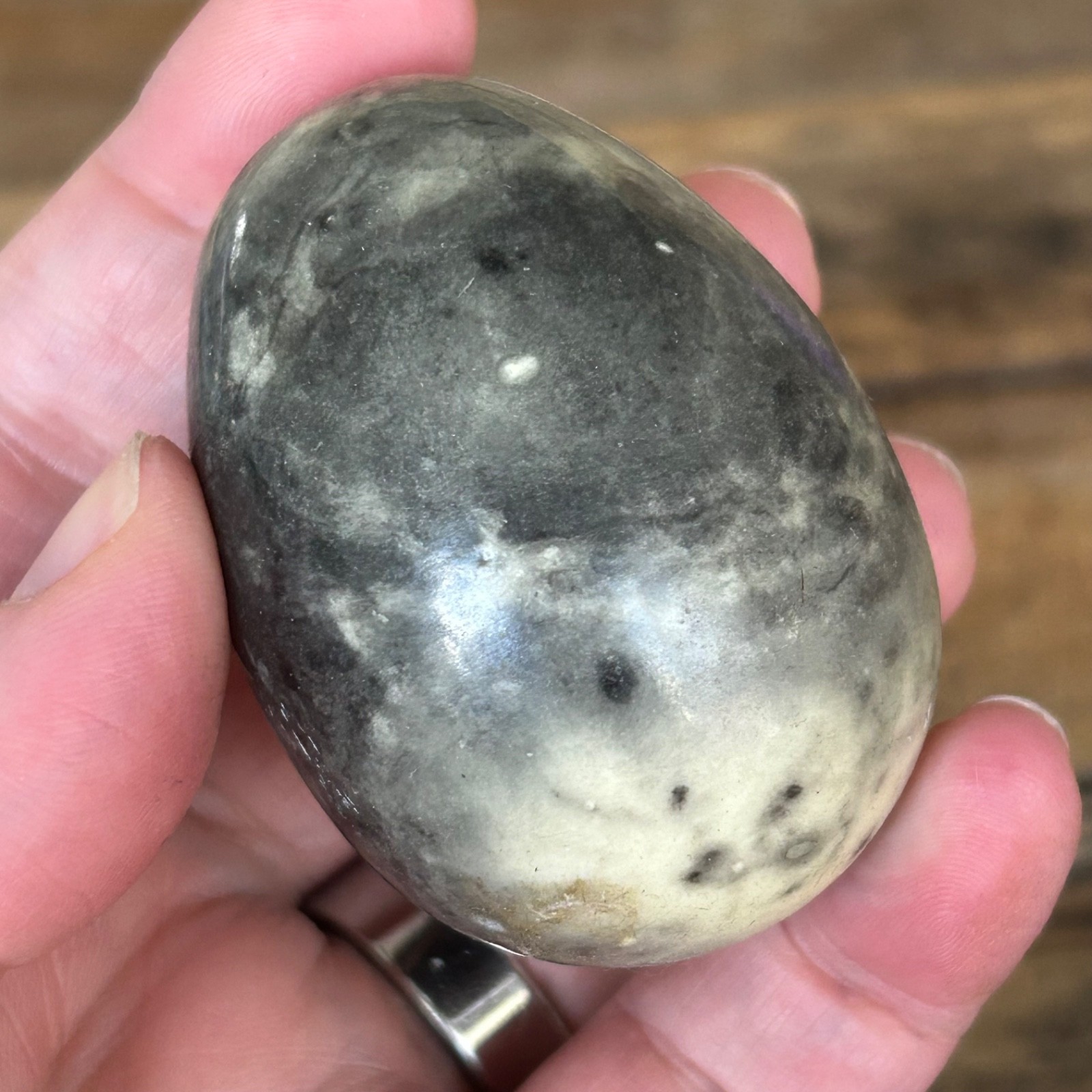Serpentine Egg 65mm Green New Jade Crystal Polished Healing Stone