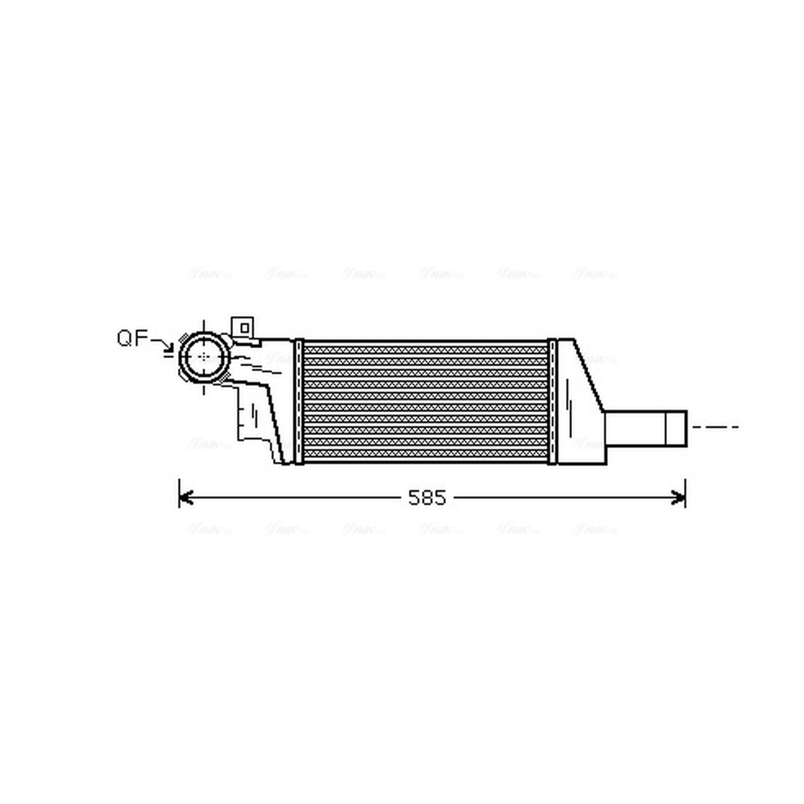 Intercooler OLA4404 AVA 1300410 24466787 93177425