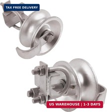 Sliding Gate Rollers,5" Single U Bolt Rear Pipe Track Wheels