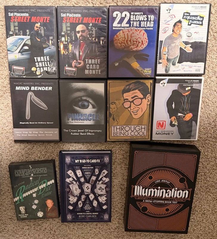 Magic Trick, Mentalism & DVD Lot