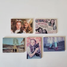 Vintage Wizard of Oz Magnet 5pc Set Dorothy Glinda Toto Emerald City 2"x3" 
