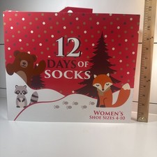 12 Days of Socks Womens Advent Christmas Forest Animals Target Exclusive NEW
