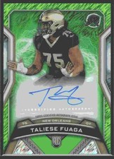 2024 Topps Resurgence Rookie Signatures Green #RRS-TFU Taliese Fuaga #/75