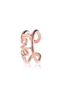 Authentic Pandora ME Love Open Ring 14ct Rose Gold-Plated Metal Blend Women's Jewelry Size