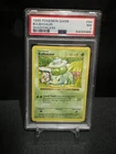 1999 Pokémon Base Set Bulbasaur Shadowless #44 PSA 7 NEAR MINT