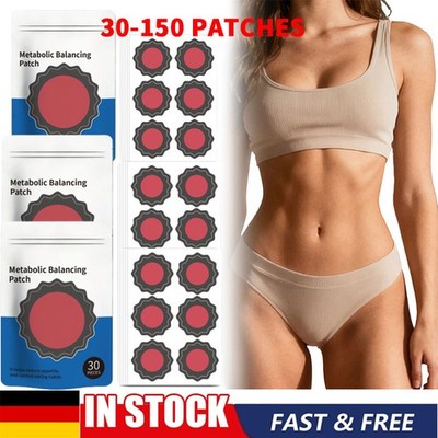 Purisaki Abnehmpflaster, 30 Stück, Schlankheitspflaster, schneller Fatburner Me~