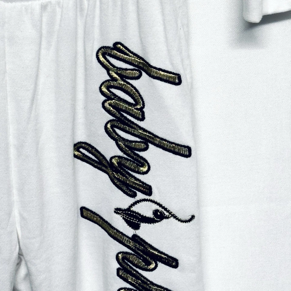 Mono De Colección Baby Phat Y2K Bordado Gato y Letras Blanco Una Pieza M LEER Foto 4 de 4