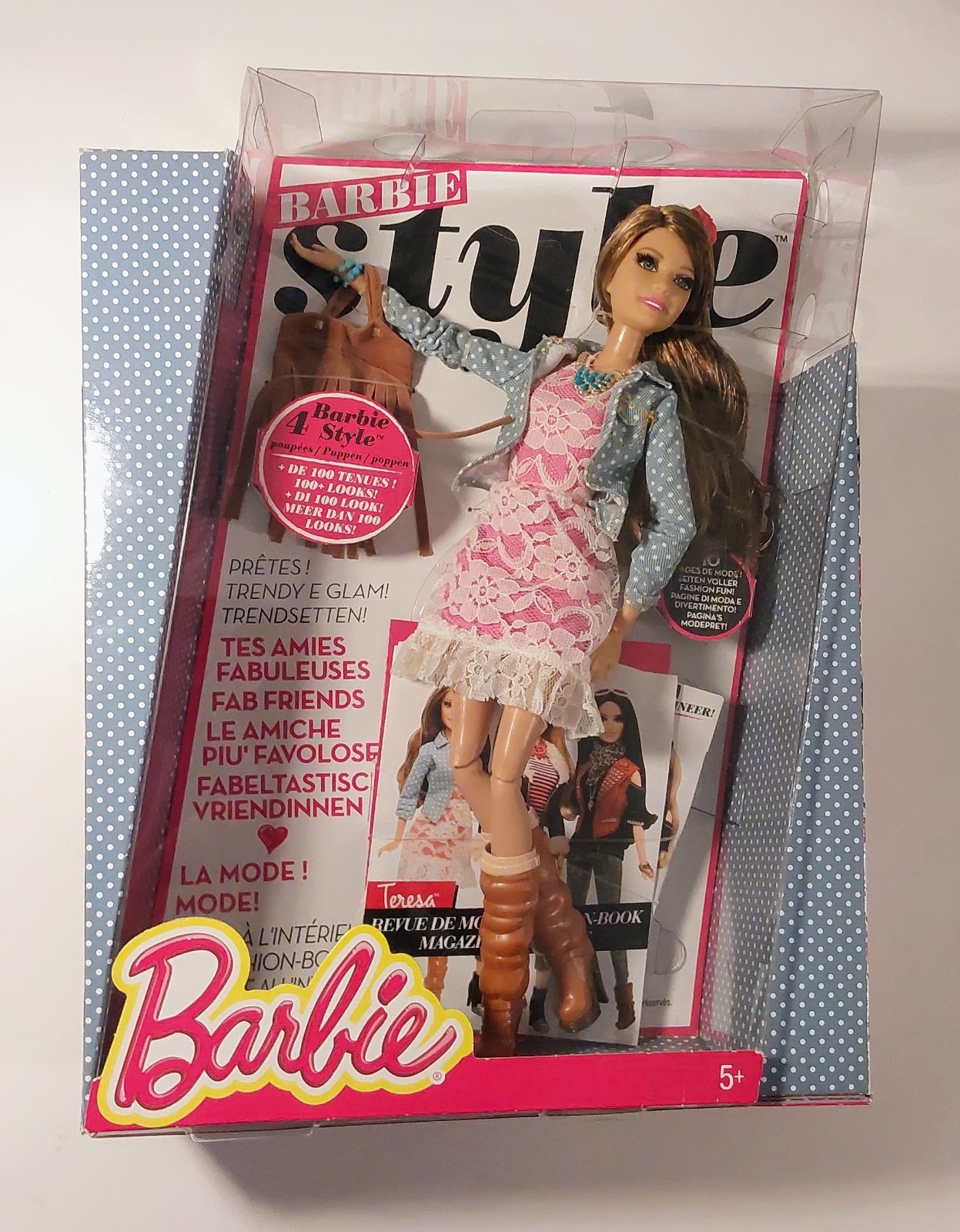 Teresa Barbie Style BLR57 rare poupée Mattel 2013 neuve en boîte scellée