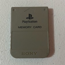 Sony PlayStation Memory Card SCPH-1020 for PS1/PS2 Console, Gray