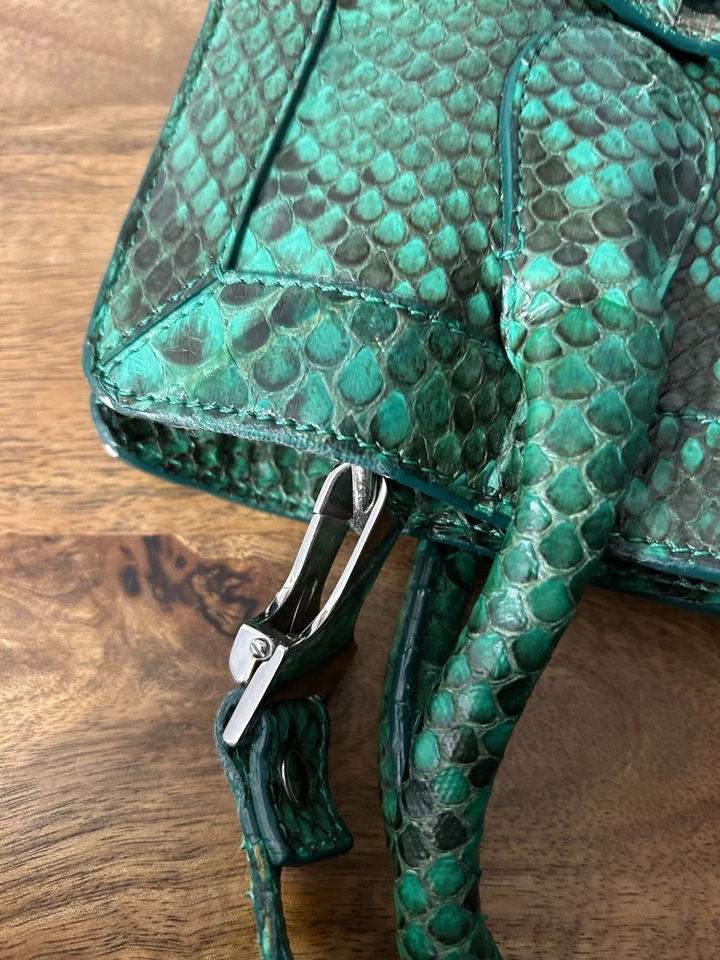 Bolso de Mano Proenza Schouler Verde Pitón PS11 Resaltador Foto 4 de 4