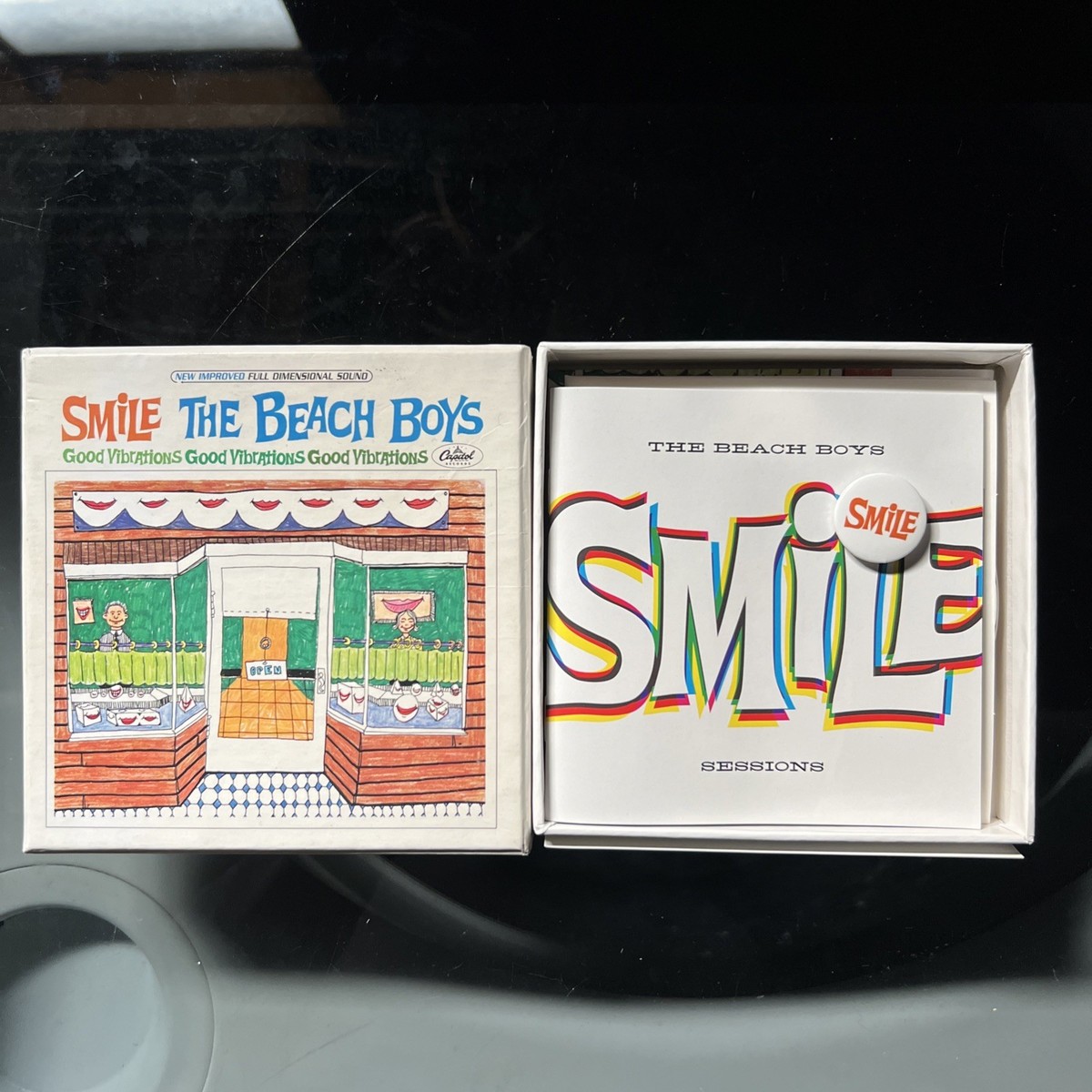 The Beach Boys Smile Sessions Two CD Box Set Complete With Pin And