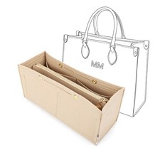 Felt Purse Organizer Insert,Handbag Organizer with Detachalbe Zipper Pocket