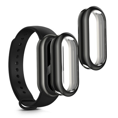 Hülle für Xiaomi Mi Band 8 Silikon Fullbody Schutzhülle Cover Case Smartwatch 