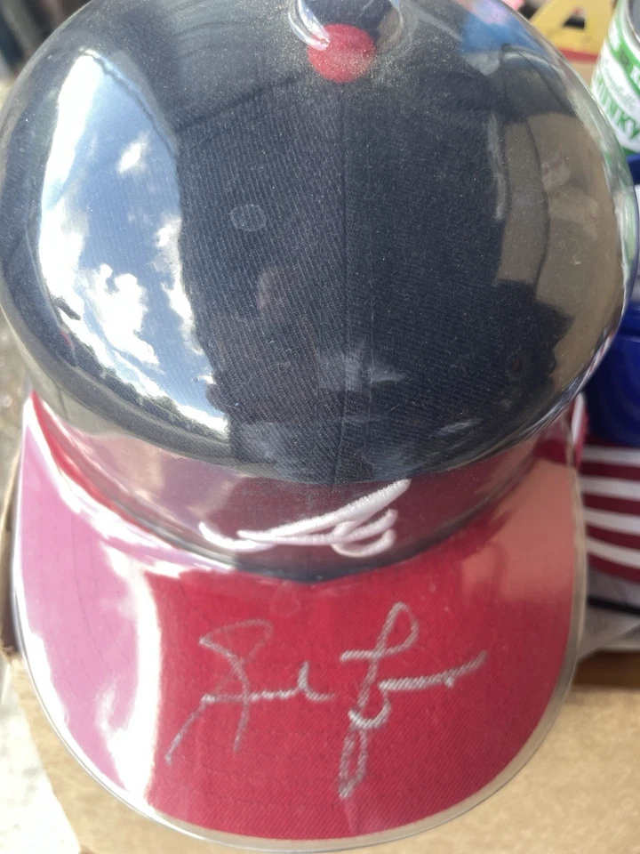 Gorra de béisbol firmada por Andruw Jones vintage 1996 Atlanta Braves talla 7 Foto 3 de 3