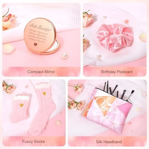  Not A Day Over Fabulous Taza Regalos Set - Regalos de Cumpleaños para Mujer - Divertido Rosa Foto 4 de 4