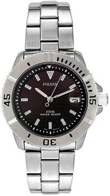 Pulsar Men's PXH299 Quartz Sport Stainless Steel Band Wristwatch MSRP $110!