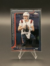 2025 Topps Chrome Football Drake Maye #207 New England Patriots 2nd Year Base