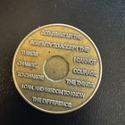 Alcoholics Anonymous 25 Year Recovery Coin Chip Medallion Medal Token AA Bronze — photo 2