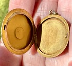Antique Victorian Solid 10K Yellow Gold Locket Initials LER Pendant 4.39g Tested — photo 3