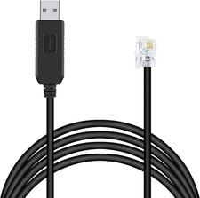 Meade 505 Telescope to PC Control Cable CP2102 RS232 RJ10 Serial Black